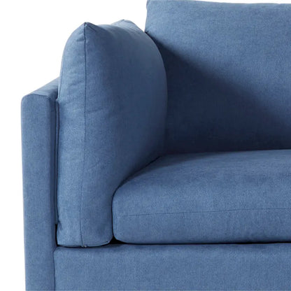 Roundhill Furniture Enda Oversized Living Room Pillow Back Cuddler Arm Chair with Ottoman