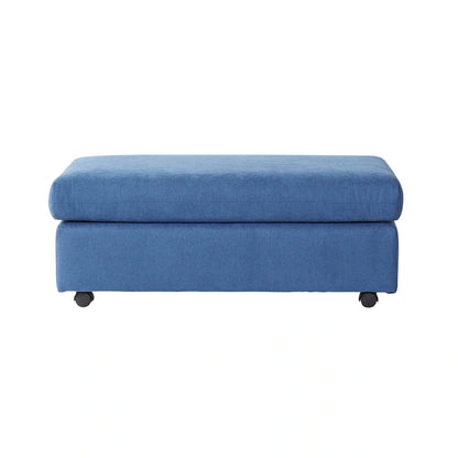 Roundhill Furniture Enda Oversized Living Room Pillow Back Cuddler Arm Chair with Ottoman