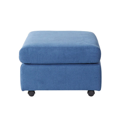 Roundhill Furniture Enda Oversized Living Room Pillow Back Cuddler Arm Chair with Ottoman