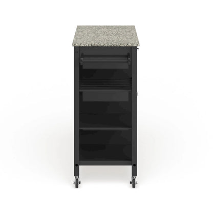 Porch & Den Ringsby Wooden 3-shelf Kitchen Cart