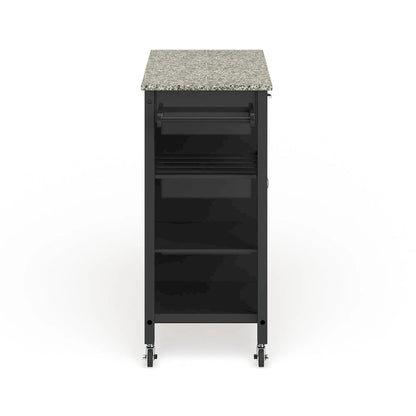 Porch & Den Ringsby Wooden 3-shelf Kitchen Cart