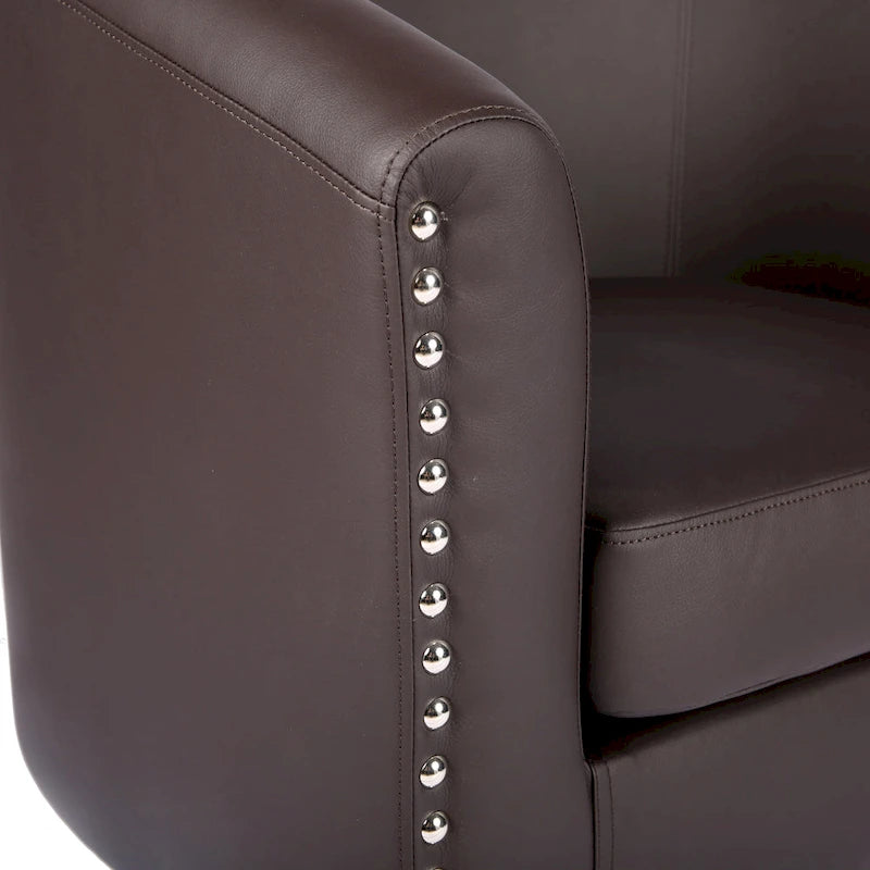 Carson Carrington Junsele PU Leather Accent Club Chair