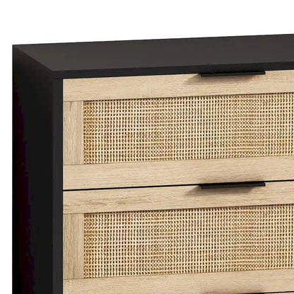 59.06  6- Drawers Rattan Storage Cabinet for Living Room