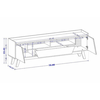 Manhattan Comfort Mid Century Marcus 70.86 In. TV Stand