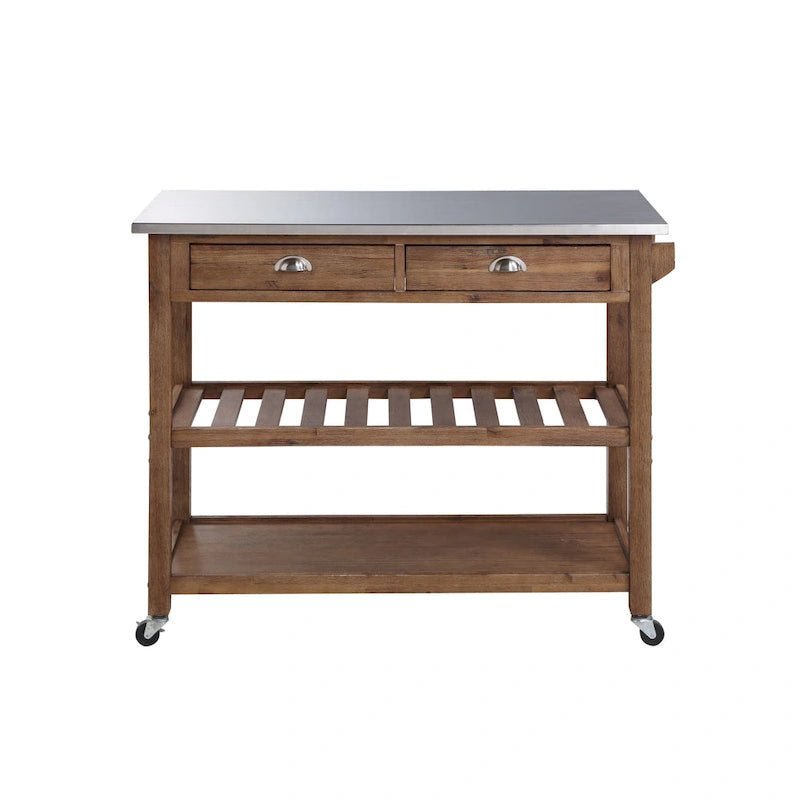 Firebranch Wire-brush Kitchen Cart
