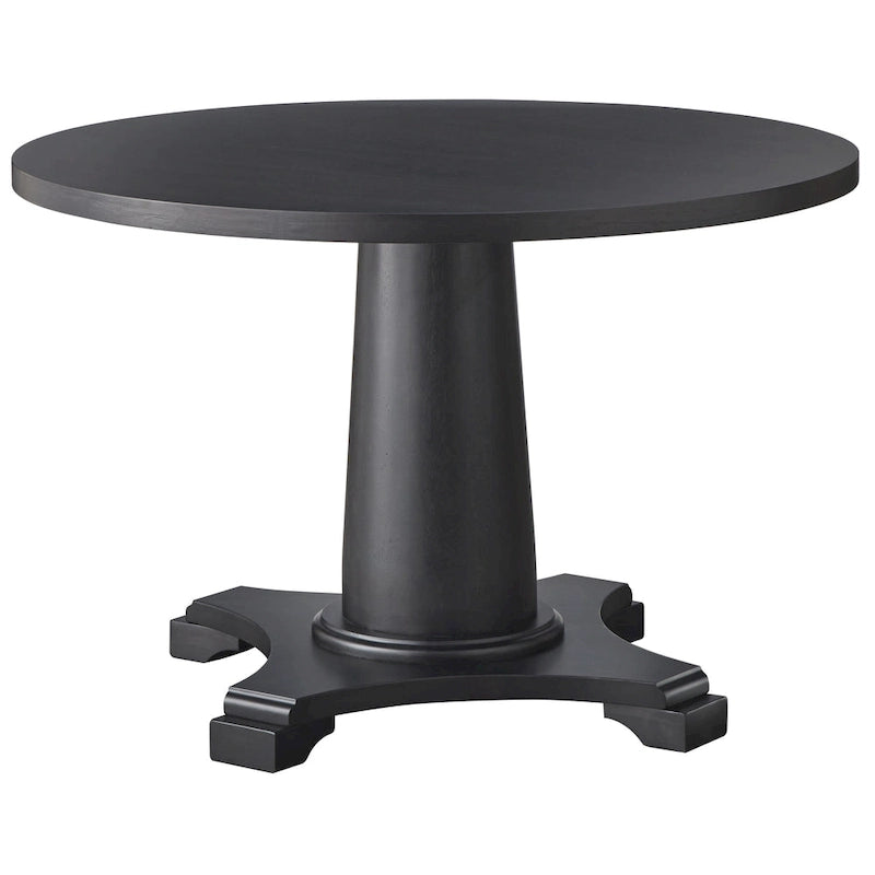 Round Pedestal Dining Table - 45" - Seats 4-6 - Weathered Finish