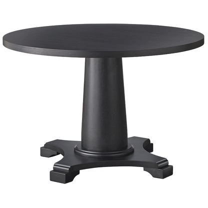 Round Pedestal Dining Table - 45" - Seats 4-6 - Weathered Finish