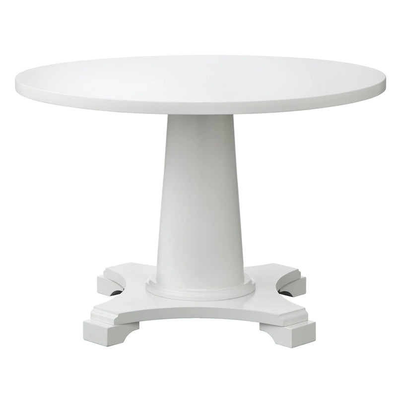 Round Pedestal Dining Table - 45" - Seats 4-6 - Weathered Finish