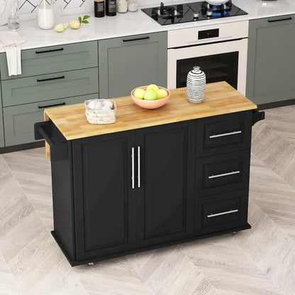 Kitchen Island Cart with 2 Door