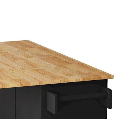Kitchen Island Cart with 2 Door