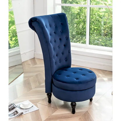 US Pride Furniture Gosser 20  Wide Velvet High Back Vanity Chair