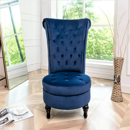 US Pride Furniture Gosser 20  Wide Velvet High Back Vanity Chair