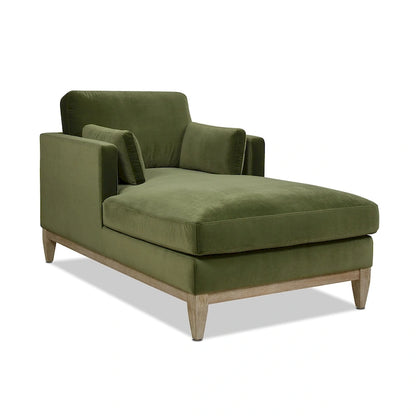 Knox 65  Modern Farmhouse Performance Velvet Chaise Lounge Chair