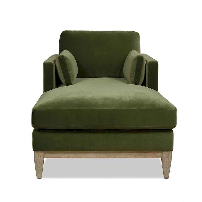 Knox 65  Modern Farmhouse Performance Velvet Chaise Lounge Chair