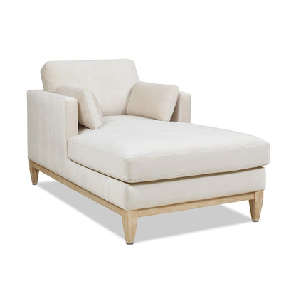 Knox 65  Modern Farmhouse Performance Velvet Chaise Lounge Chair