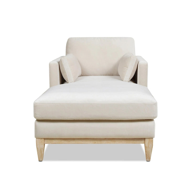 Knox 65  Modern Farmhouse Performance Velvet Chaise Lounge Chair