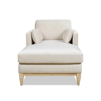 Knox 65  Modern Farmhouse Performance Velvet Chaise Lounge Chair