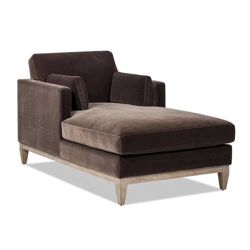 Knox 65  Modern Farmhouse Performance Velvet Chaise Lounge Chair