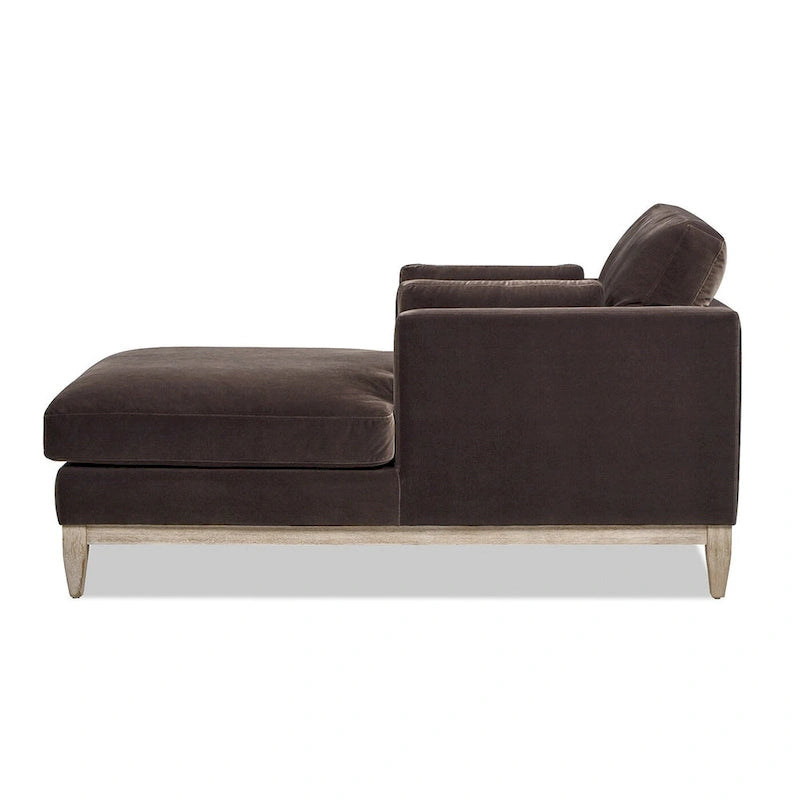 Knox 65  Modern Farmhouse Performance Velvet Chaise Lounge Chair
