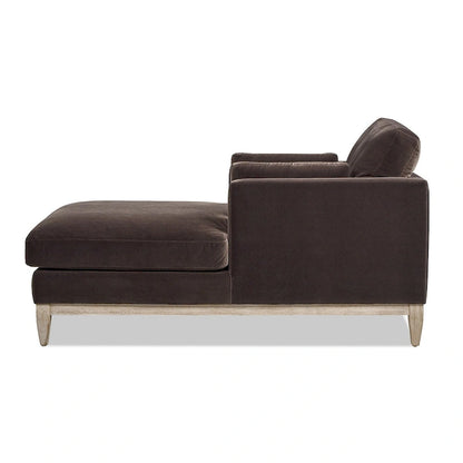 Knox 65  Modern Farmhouse Performance Velvet Chaise Lounge Chair