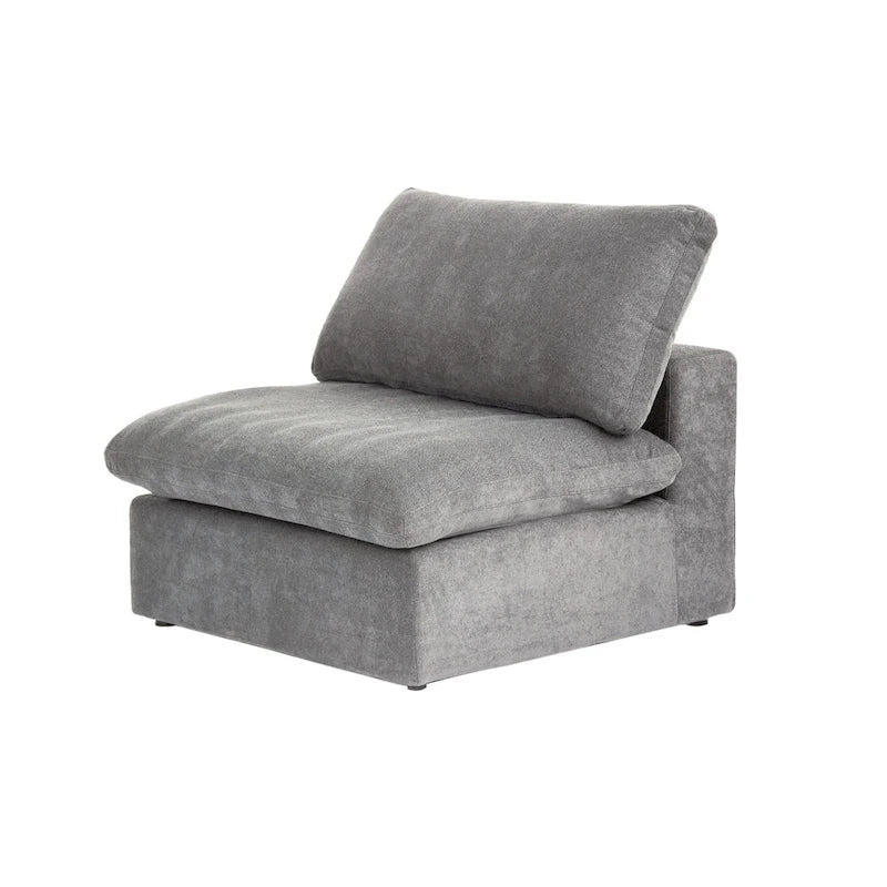 L-shape Linen Upholstered Sectional Sofa Couch