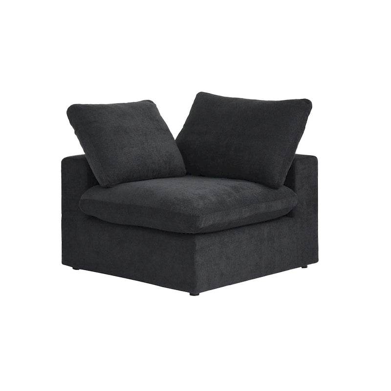 L-shape Linen Upholstered Sectional Sofa Couch