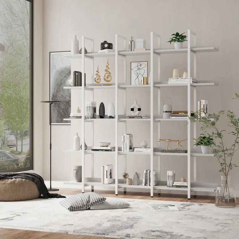 5 Tier Bookcase Home Office Open Bookshelf