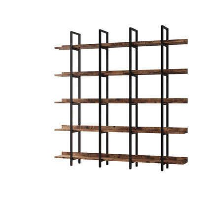 5 Tier Bookcase Home Office Open Bookshelf