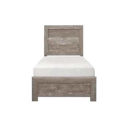 Tabina 3 Piece Gray Modern Panel Bedroom Set