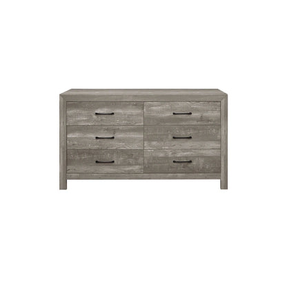 Tabina 3 Piece Gray Modern Panel Bedroom Set