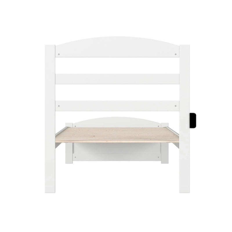Warren Solid Wood Platform Bed with Footboard
