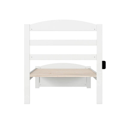 Warren Solid Wood Platform Bed with Footboard
