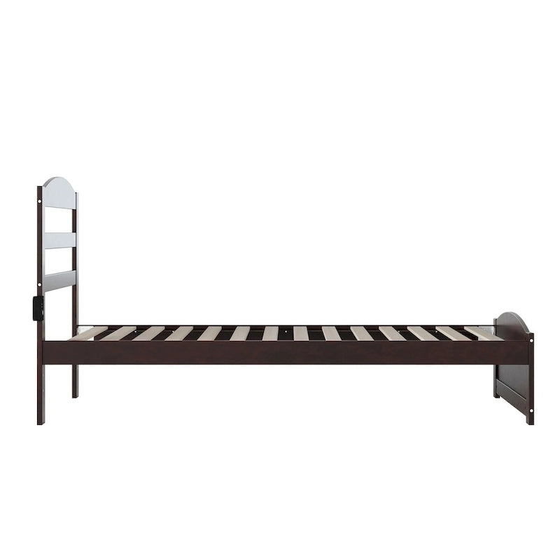 Warren Solid Wood Platform Bed with Footboard