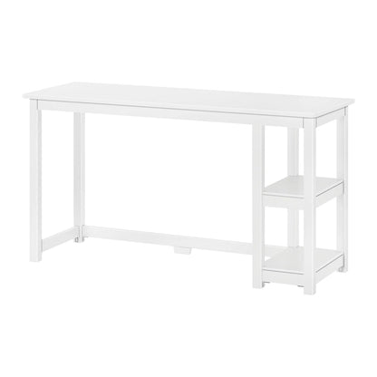 Plank and Beam Desk with Bookshelves
