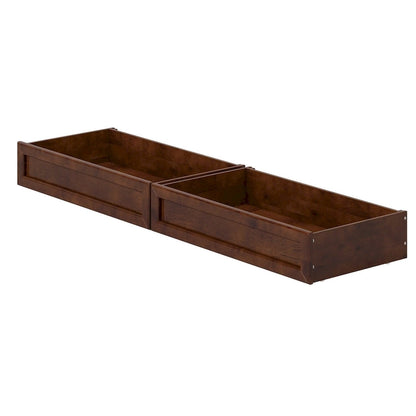 Twin-Full Mid-Century Modern Under Bed Storage Drawers