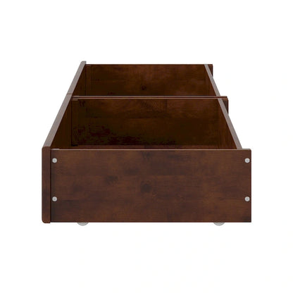 Twin-Full Mid-Century Modern Under Bed Storage Drawers