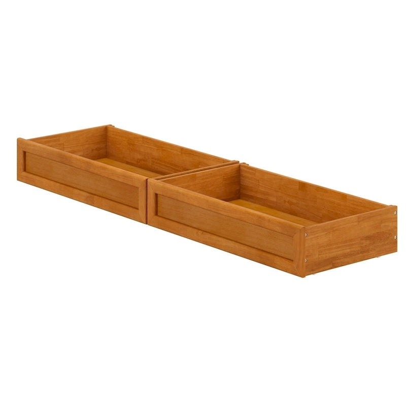 Twin-Full Mid-Century Modern Under Bed Storage Drawers