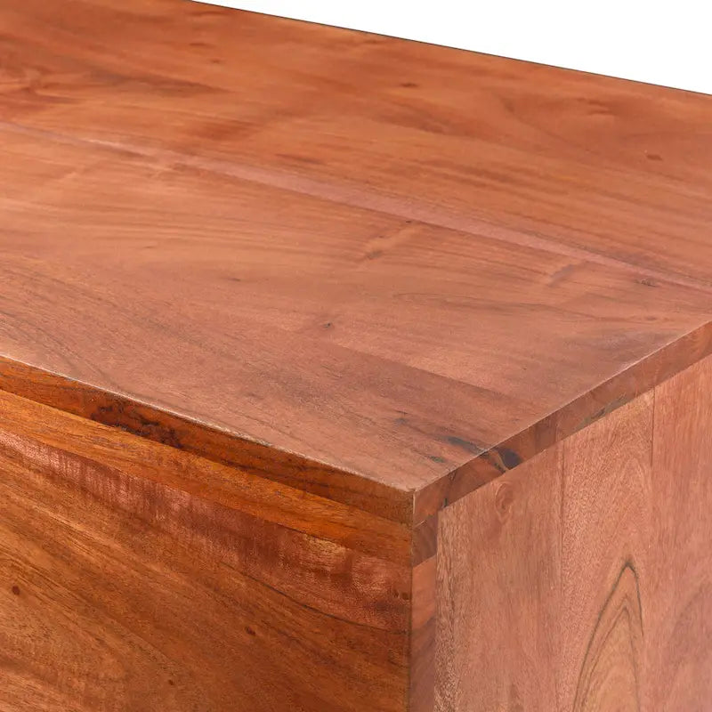 Asma Modern Angular Wooden Coffee Table - 15 H x 39 W x 22 D