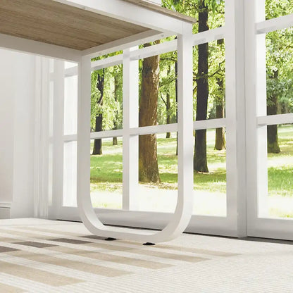 55-inch Timechee L-shaped Storage Computer Desk