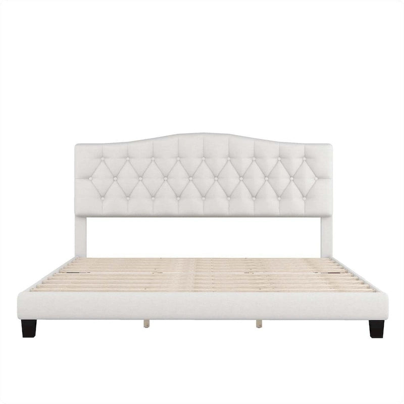King Upholstered Platform Bed