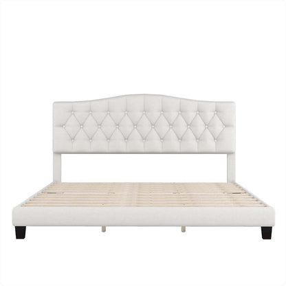 King Upholstered Platform Bed