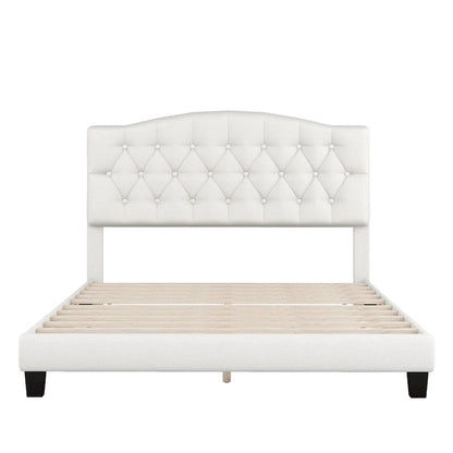 King Upholstered Platform Bed