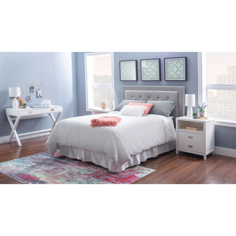 Poppy White X-base Writing Desk