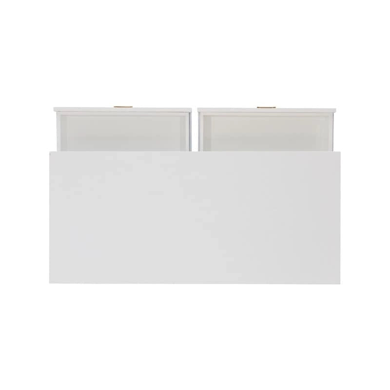 Poppy White X-base Writing Desk