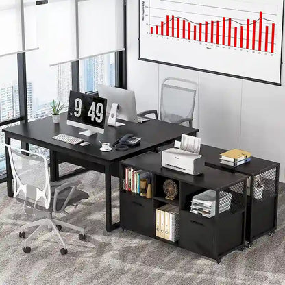 Large Lateral File Cabinets Mobile Filing Cabinet for Home Office