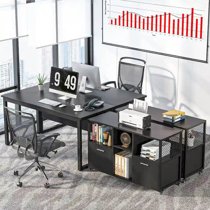 Large Lateral File Cabinets Mobile Filing Cabinet for Home Office
