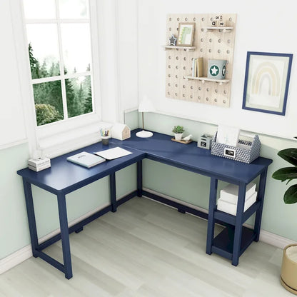Max and Lily Corner Desk w/ Shelves