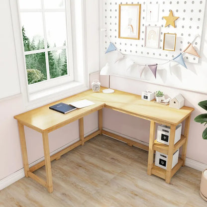 Max and Lily Corner Desk w/ Shelves