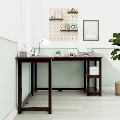 Max and Lily Corner Desk w/ Shelves
