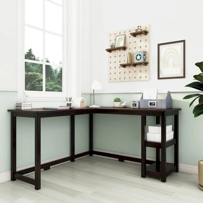 Max and Lily Corner Desk w/ Shelves